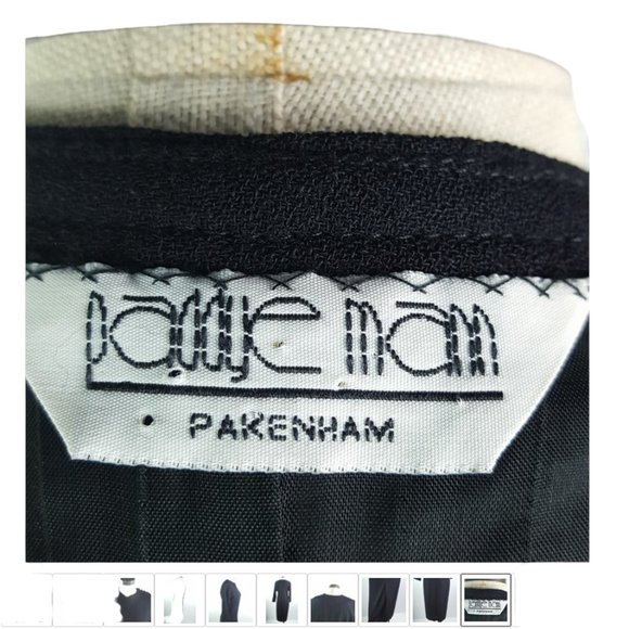 Paddye Mann Clothing (Pakenham) Black Long Sleeve Dress Made in Ontario Canada - Picture 10 of 13